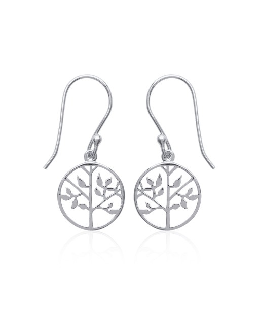 Boucles d'oreilles pendantes Hortence en argent Par le système avancé 