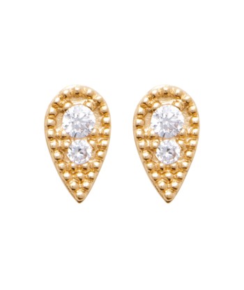 Boucles d'oreilles Agneta en plaqué or Amélioration de cerveau avec